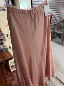 Peach Midi Skirt - New with Tags