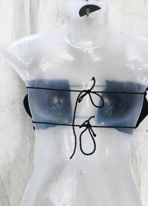 Black Ruched Bikini Top
