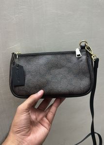 Coach Signature Monogram Shoulder Sling Bag