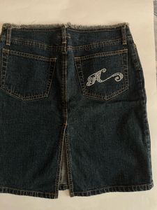 Hollister Dark Wash Denim Mini Skirt
