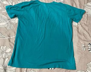 Teal Graphic Print T-Shirt