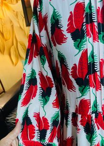 Chic Floral Print Button-Down Maxi Dress