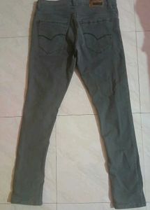 Men's Slim Fit Grey Casual Pants