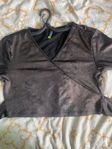 Sparkly Wrap Top