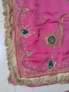 Elegant Pink Silk Lehenga Set