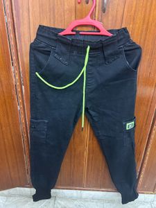 Stylish Black Cargo Joggers