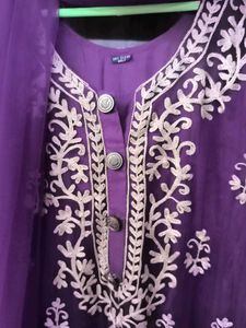 Elegant Purple Kurta Set
