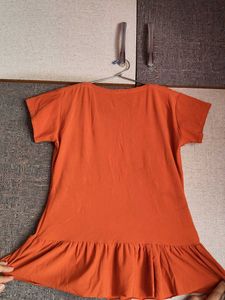 Orange Embellished top