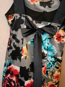 Branded Floral Print Dress