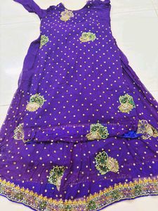 Vibrant Purple Embroidered Kurta Suit