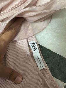 UNIQUE ZARA One-Shoulder Top with Rose Detail