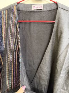 Stylish Striped warm winter dress