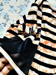 Striped Peplum Top