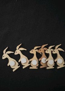 Wooden Safety Pin Embellishments