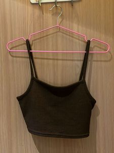 H&M - Ribbed Cropped Camisole Top