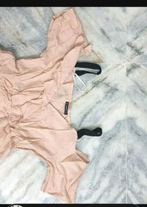 🍑 Peach Mini Dress