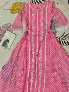 Baby Pink Anarkali!
