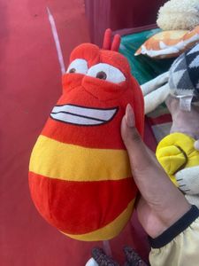 Red & Yellow Larva Plush Toy
