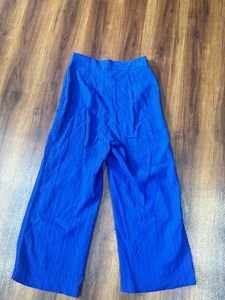 High waist Vero moda xs size blue pant side zip