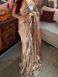 Ready to wear(stitched)velvet mist saree