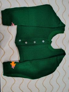 Green Knitted Floral blouse