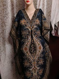 Bohemian Print Kaftan Dress