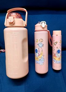 3 In 1 Design Space Theme Motivation Bottle Set