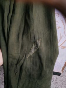 Elegant Olive Green Abaya dupatta