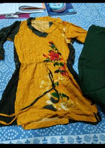 yellow floral top g pants and new face wash fr