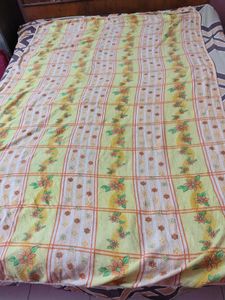 Floral Yellow Bed Sheet