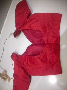 Red Paded Blouse