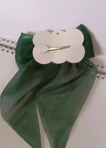 Emerald Green Bow Hair Clip