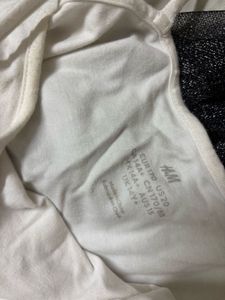 40 H&amp;M LACE TRIMMED SLIP TOP
