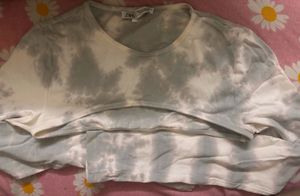 zara crop shrug top