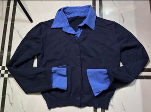 Navy Blue Cardigan