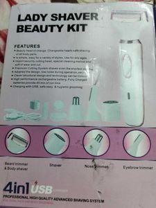 Lady shaver beauty kit