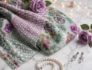 Elegant Floral Print Saree