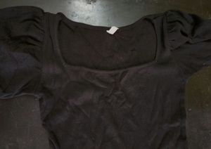 Black Ribbed Bodycon Dress