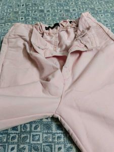 Pink Paperbag Waist Pants