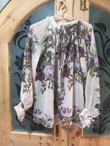 Floral Print Long Sleeve Top