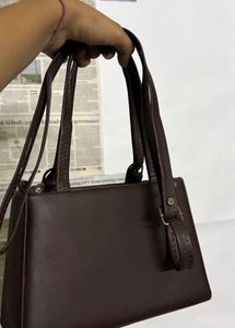 Stylish Dark Brown Handbag