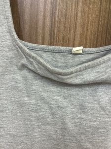 Grey Crop Tank Top