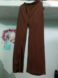 Brown Wide-Legged Pants