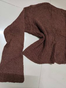 Cozy Brown Knit Sweater