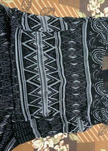 Boho Print Tie-Front top