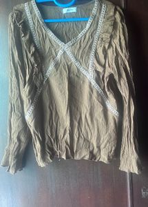 Olive Green Top