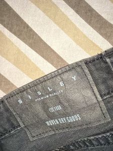 Sisley Black Slim Fit Jeans