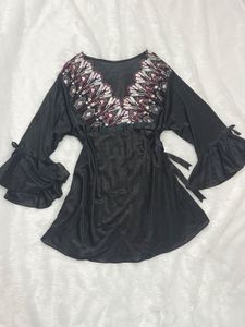 Y2k Embellished Wrap Kurti!