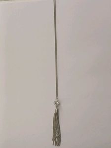 Silver Tassel Pendant Necklace