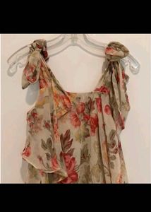 Floral Print Tiered Maxi Dress